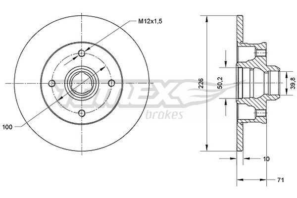 TOMEX Brakes Bremsscheibe